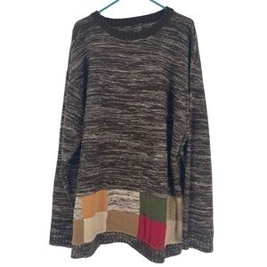 VINTAGE Men’s SOUTHPOLE Sweater 1980’s Authentic Reverse Knit XL COLOR BLOCK